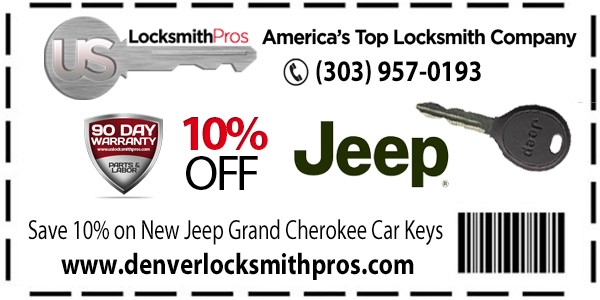 Save 10% on all Jeep Grand Cherokee Key Replacements!